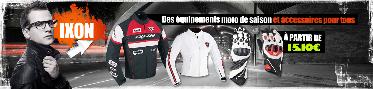 Ixon, des équipements moto de saison et accessoires pour tous. A partir de 15.10 euros