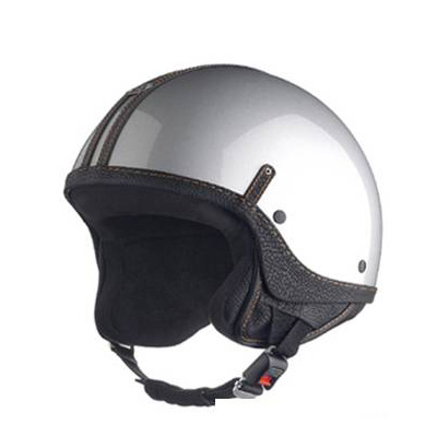 Casque moto Jet Laura Smith Custom gris