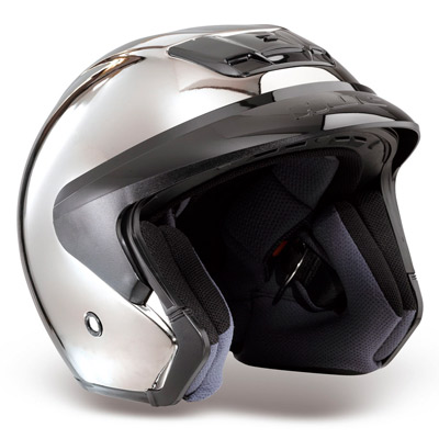 Casque Jet HJC AC3 Chrome Noir