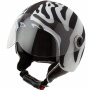 Habillage casque Helmetdress Housse de casque Zebra