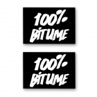 Kit Autocollants Moto 100% Bitume Lot 2 Stickers 100% Bitume 14 x 11 White Kit Autocollants Moto 100% Bitume Lot 2 Stickers 100% Bitume 14 x 11 White
