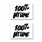 Kit Autocollants Moto 100% Bitume Lot 2 Stickers 100% Bitume 14 x 11 Black Kit Autocollants Moto 100% Bitume Lot 2 Stickers 100% Bitume 14 x 11 Black