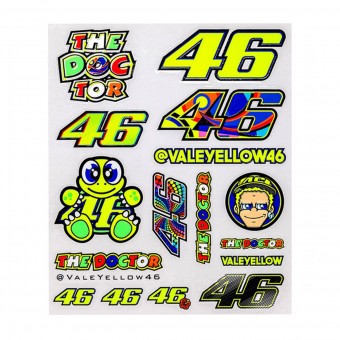 Kit Autocollants Moto VR 46 Stickers Big 02 VR46 Kit Autocollants Moto VR 46 Stickers Big 02 VR46