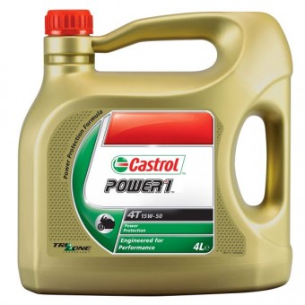 Huile moteur Castrol Power 1 4T 15W-50 4 litres Huile moteur Castrol Power 1 4T 15W-50 4 litres
