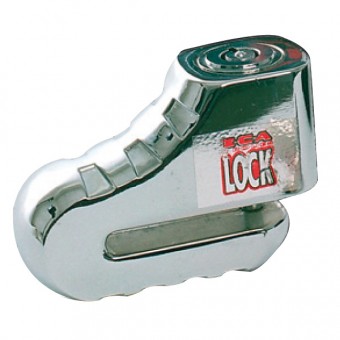 Bloc-disques ICA 2 Roues Lock Mini Block Disk 9 Chrome + Sacoche