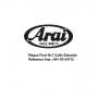 Pieces detachees Arai Plaque Pivot RX7  C. Edwards Blanc Rouge