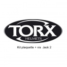 Pieces detachees casque Torx Kit plaquette + vis Jack 2