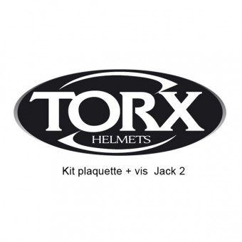 Pieces detachees casque Torx Kit plaquette + vis Jack 2