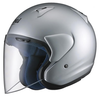 Casque Jet Arai SZ-F Alu Silver