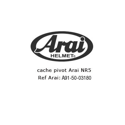 Accessoires moto Arai Plaque Pivot Super Adsis X2 : Script3 Black/Silver