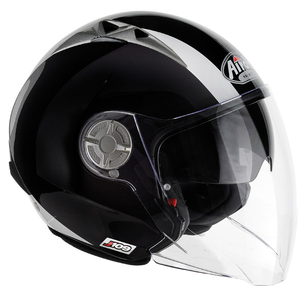 Casque Jet Airoh J109 Noir Blanc