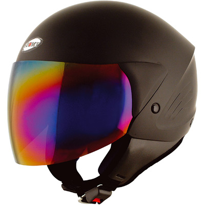 Casque moto Jet Light Mono Noir Mat