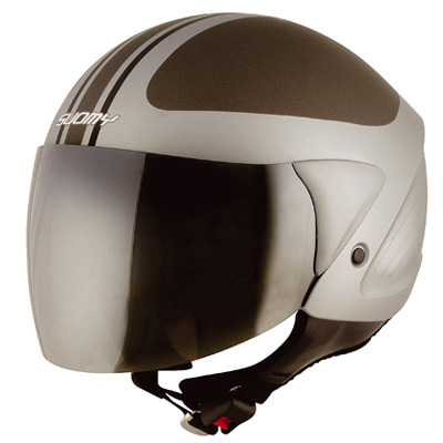 Casque moto Jet Light Retro Silver
