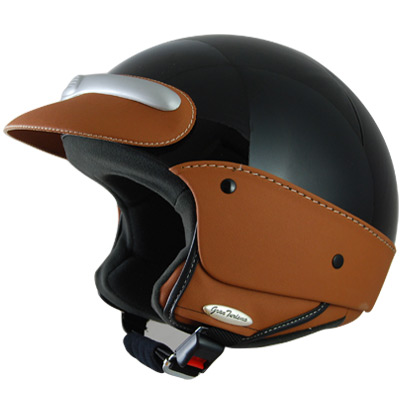 Casque moto Jet Laura Smith Style Jet noir met