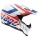 Casque Cross AGV AX 8 Evo Klassik Blanc Rouge Bleu