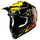 Casque Cross Scorpion VX-15 Air Sprint Noir Jaune Rouge