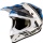 Casque Cross Scorpion VX-15 Air Wrap Blanc Bleu Noir