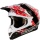 Casque Cross Scorpion VX-15 Air Wrap Noir Rouge Blanc