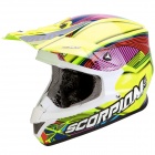 Casque Cross Scorpion VX-20 Air Geo Jaune Fluo Multi