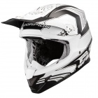 Casque Cross Scorpion VX-20 Air Quartz Noir Mat Blanc