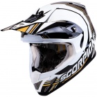 Casque Cross Scorpion VX-20 Air Spot Noir Blanc