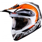 Casque Cross Scorpion VX-20 Air Spot Noir Orange