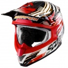 Casque Cross Scorpion VX-20 Air Startrooper Noir Blanc Rouge