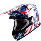 Casque Cross Scorpion VX-20 Air Win Win Blanc Rouge Bleu