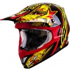 Casque Cross Scorpion VX-20 Air Win Win Jaune Rouge Noir