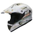 Casque moto Hokkey Ventilo II Wave Blanc Or