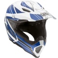 Casque moto AGV AX 8 Evo Flagstars Blanc Bleu