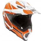 Casque Cross AGV AX 8 Evo Flagstars Blanc Orange