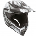 Casque Cross AGV AX 8 Evo Flagstars Noir Argent Casque Cross AGV AX 8 Evo Flagstars Noir Argent