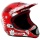 Casque Cross Freegun Crimecity Rouge Noir Blanc