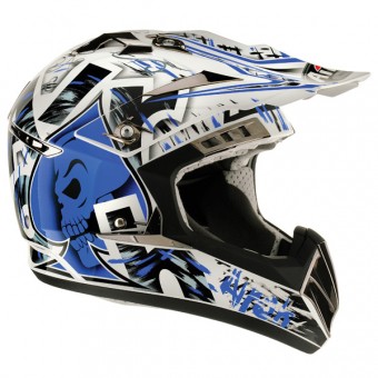 Casque Cross Airoh CR900 Raptor Bleu