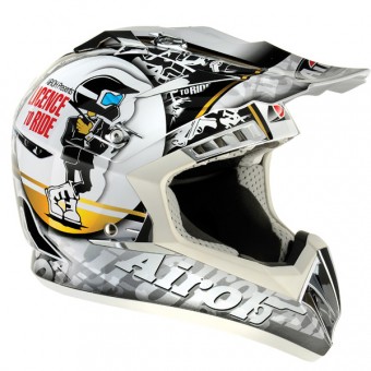 Casque Cross Airoh CR900 Ride Blanc