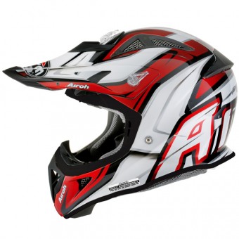 Casque Cross Airoh Aviator Wings Rouge