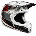 Casque moto FOX V2 Race Black White