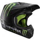 Casque Cross FOX V3 Monster Black Mat