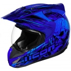 Casque Cross ICON Variant Etched Blue