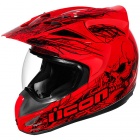 Casque Cross ICON Variant Etched Red