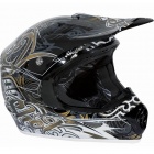 Casque Cross SHOT Furious Wave Black Gold