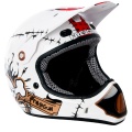 Casque moto Freegun Lucifer Blanc Rouge