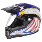 Casque Cross Nitro MX453 Eagle White Blue Gold Casque Cross Nitro MX453 Eagle White Blue Gold