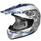 Casque Cross Torx Peter Maori Blanc Bleu
