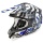 Casque Cross Scorpion VX-15 Air Oil Blanc Bleu