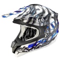 Casque moto Scorpion VX-15 Air Oil Blanc Bleu