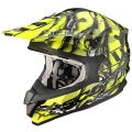 Casque moto Scorpion VX-15 Air Oil Jaune Fluo