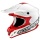 Casque Cross Scorpion VX-15 Air Solid Blanc Rouge