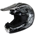 Casque moto Torx Peter Maori Noir Blanc